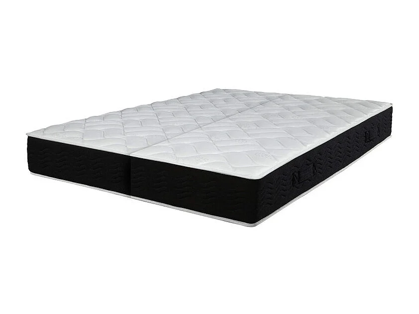 Matelas 2x90x190 Malta - Mousse - Hauteur 20 cm - 3 zones - Soutien très ferme