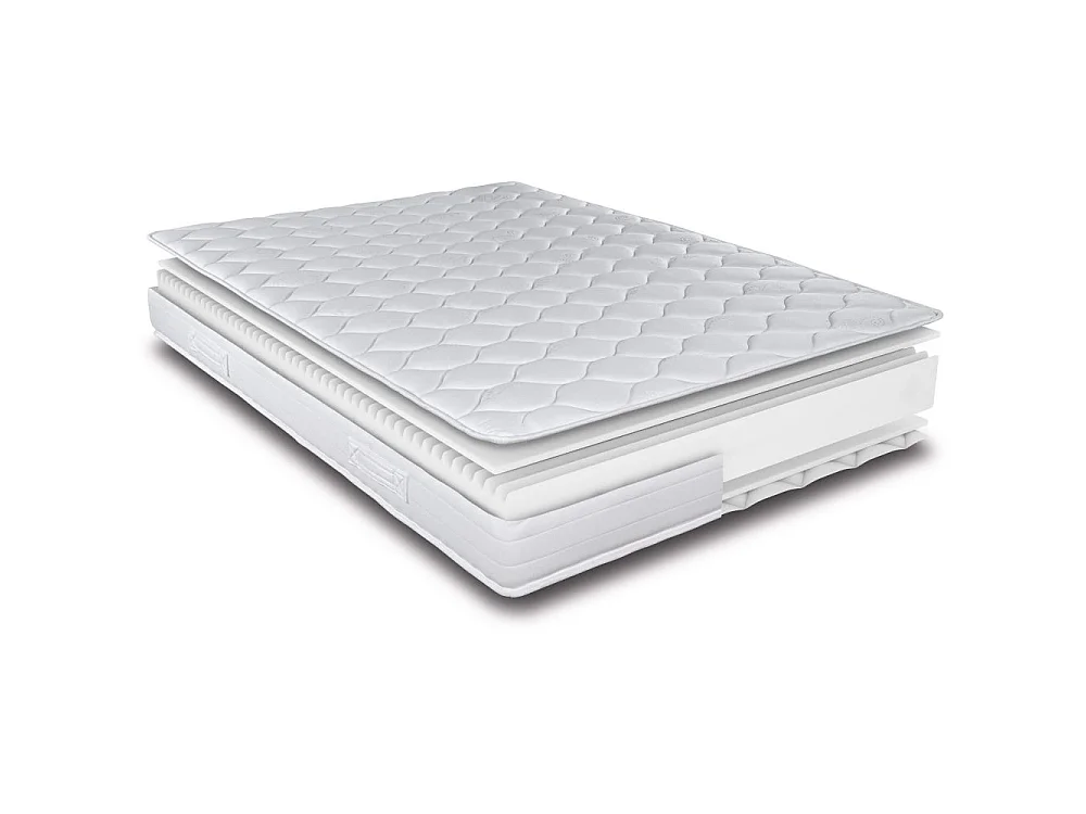 Matelas 140x190 Montana - Mousse - Hauteur 18 cm - 3 zones - Soutien medium