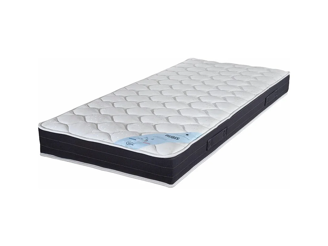 Matelas 90x200 Rubis - Ressorts - Hauteur 21 cm - Soutien très ferme