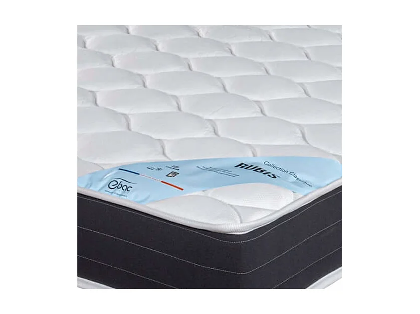 Matelas 90x200 Rubis - Ressorts - Hauteur 21 cm - Soutien très ferme