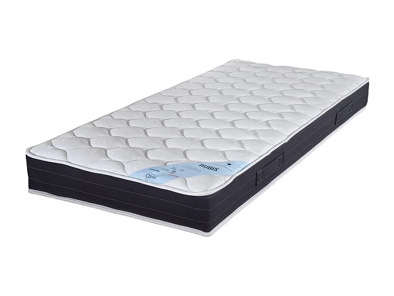 Matelas 90x200 Rubis - Ressorts - Hauteur 21 cm - Soutien très ferme