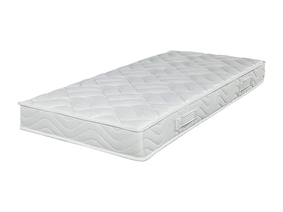 Matelas 90x190 Morgan - Mousse - Hauteur 17 cm - 3 zones - Soutien ferme