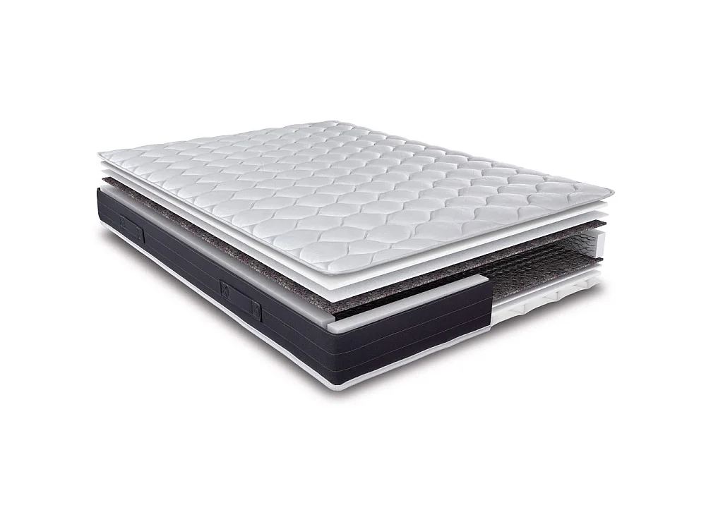 Matelas 80x200 Rubis - Ressorts - Hauteur 21 cm - Soutien très ferme
