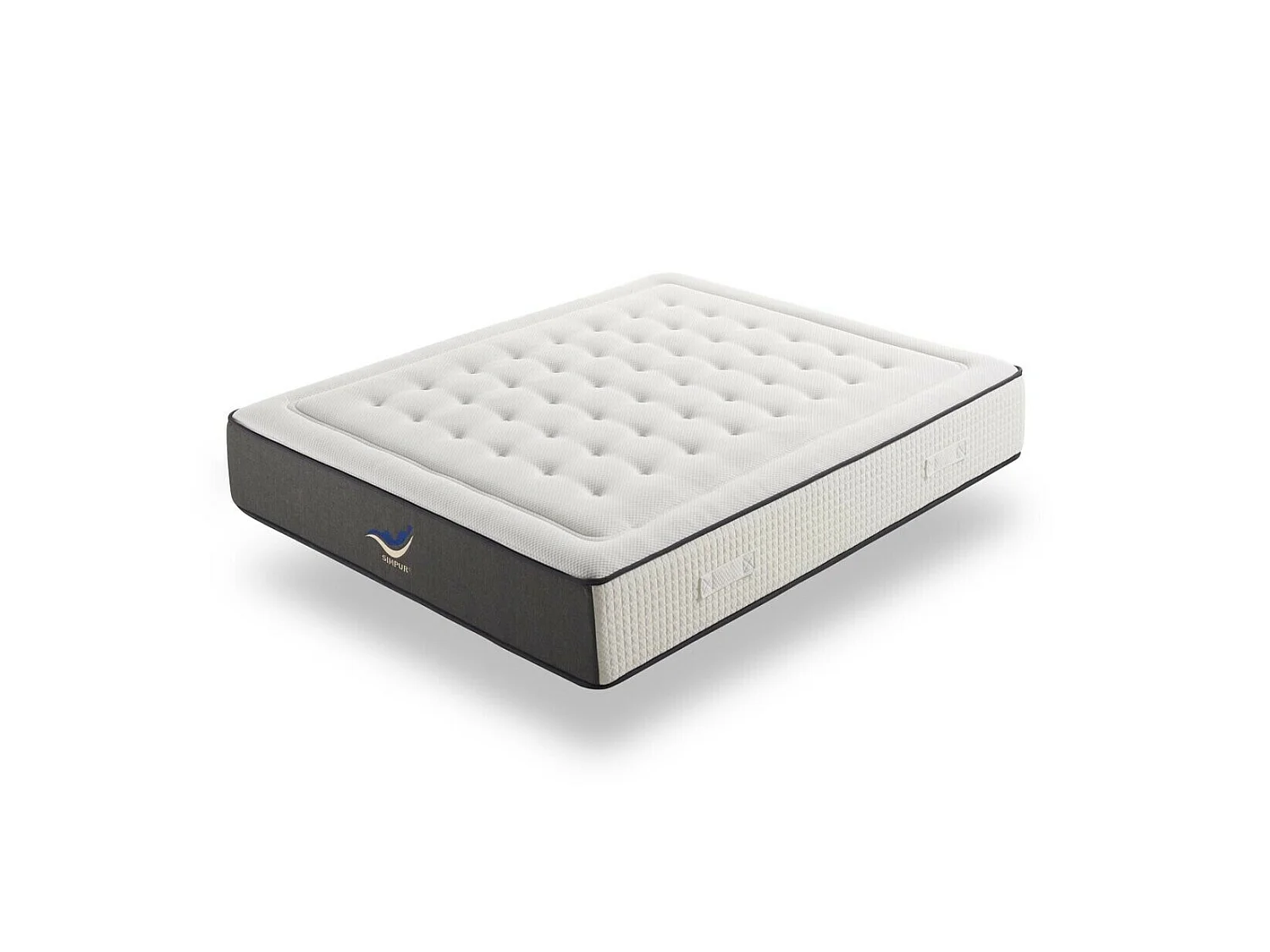 Matelas 160x190 ressorts ensachés SIMPUR EXCLUSIVE SPORT | épaisseur +/- 30 cm | avec mousse hr haute densité | soutien semi-ferme