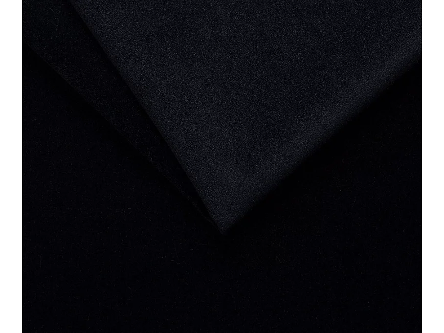 Gestoffeerd bed met matras 140x200 Royal - bed 140x200 met opbergruimte, topper, zwart (Royal Velvet 22)