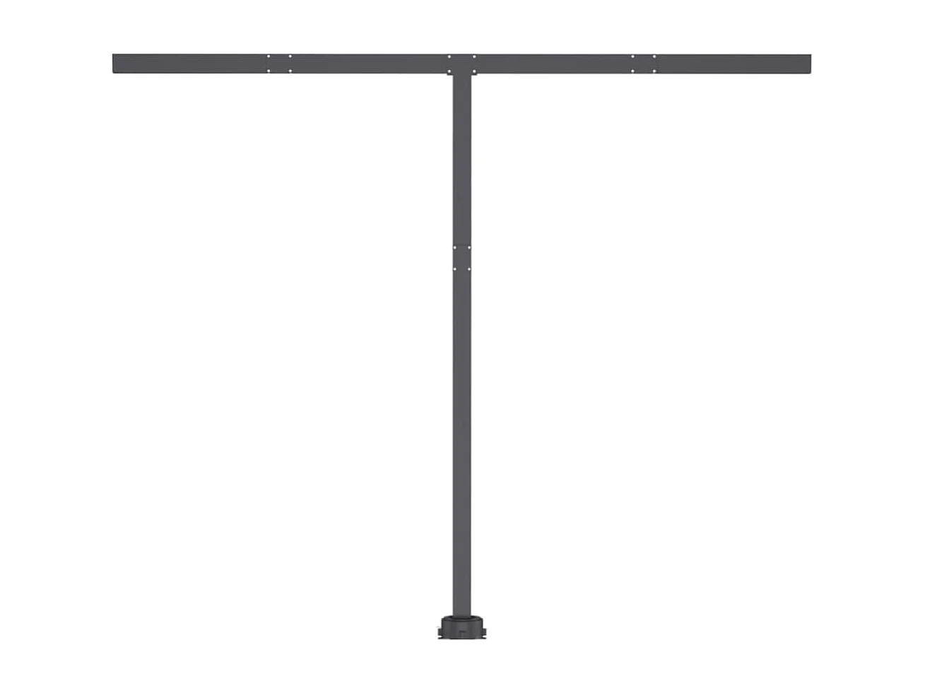 Sensor de vento automático para toldo/LED 300x250 cm Azul e branco