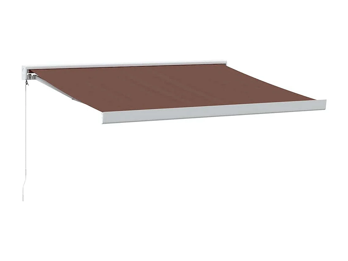Auvent manuel rétractable marron 300x250 cm