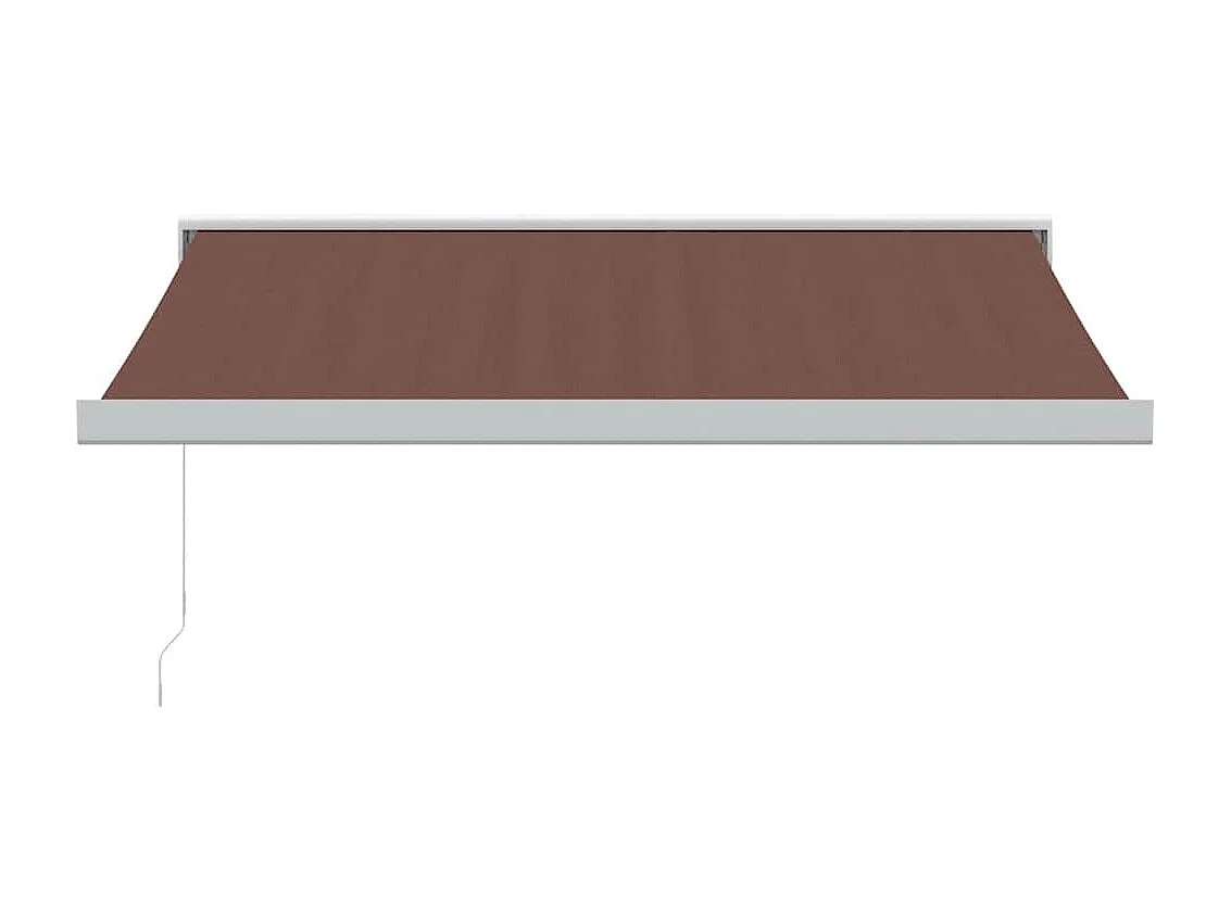 Auvent manuel rétractable marron 300x250 cm