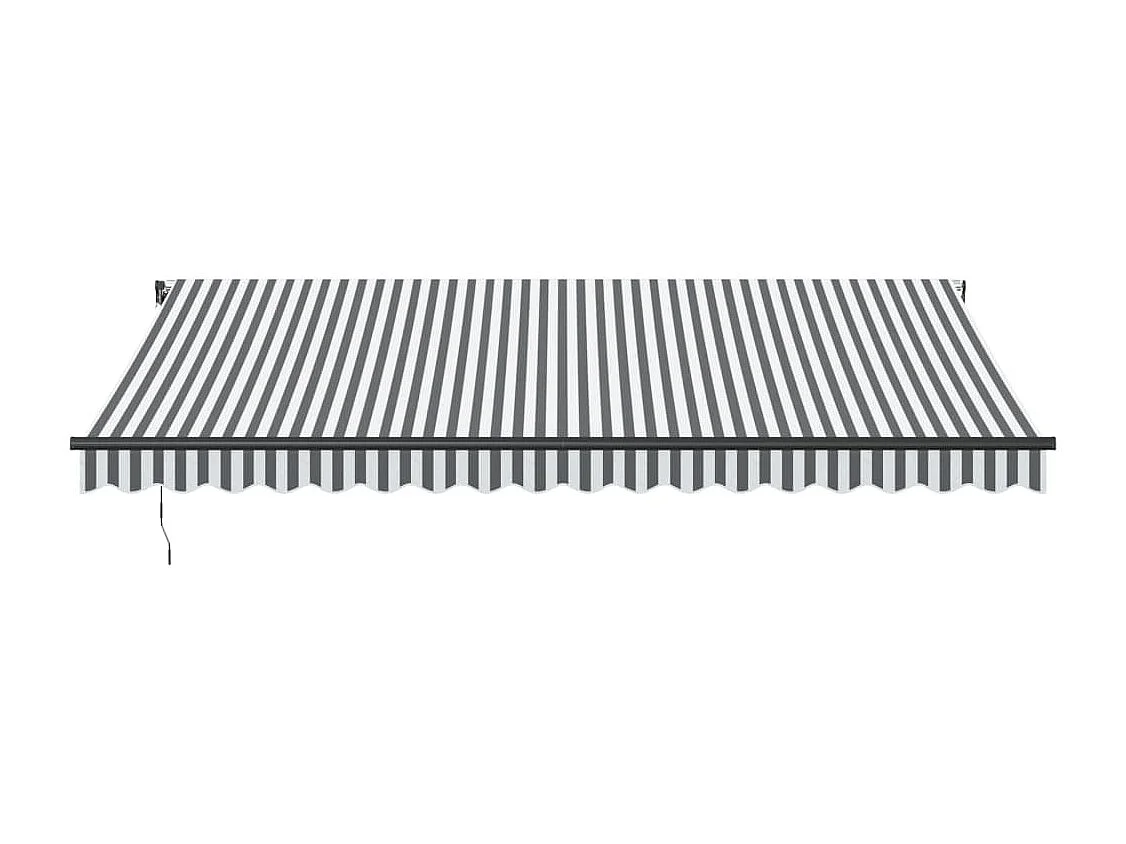 Toldo retrátil automático com LED antracite e branco