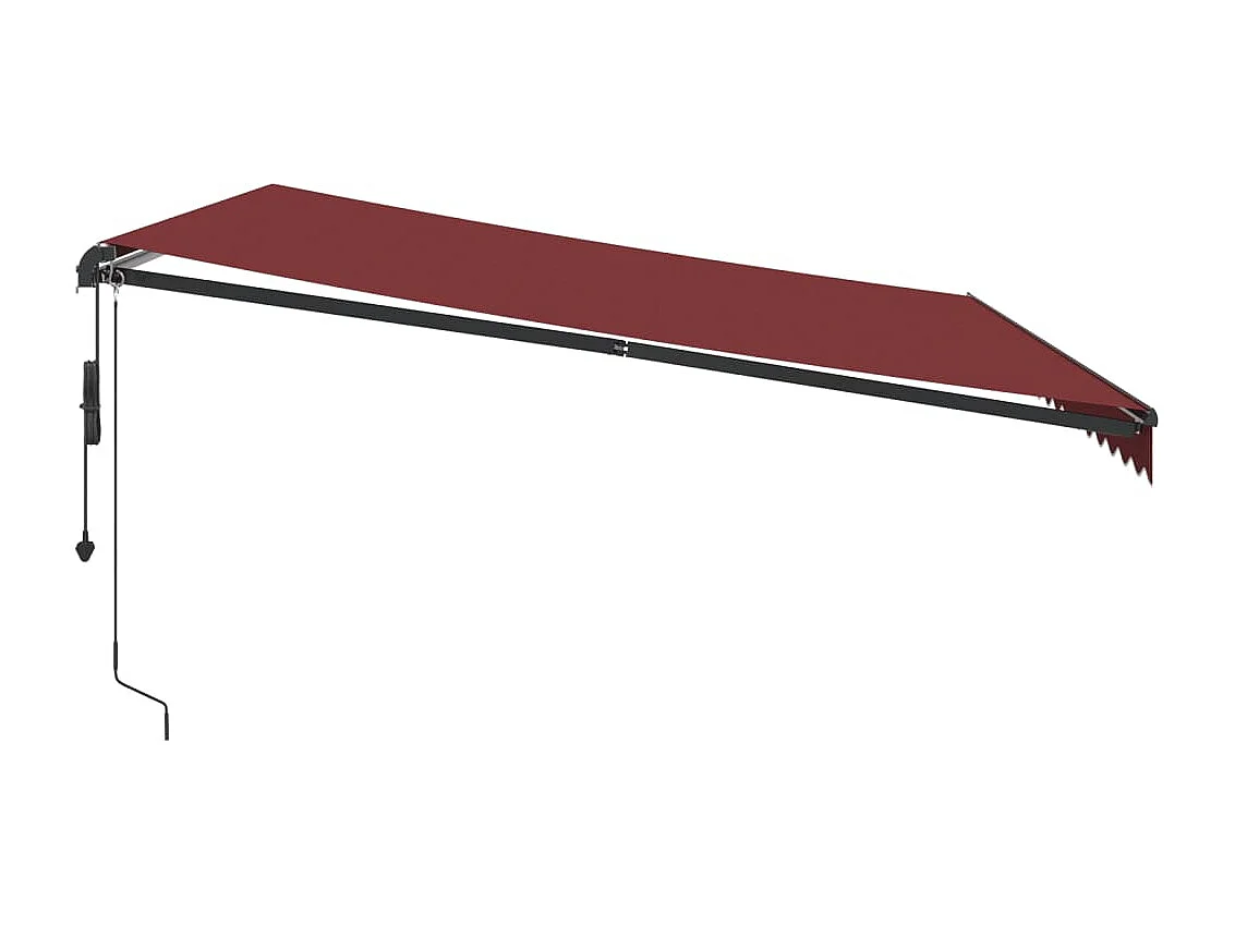 Tenda da sole retrattile automatica bordeaux 450x350 cm