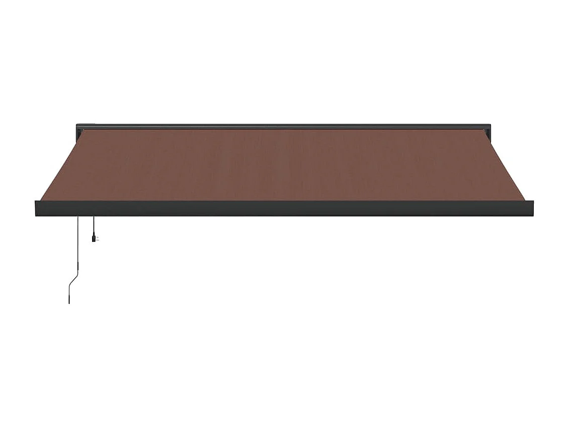 Auvent rétractable automatique marron 400x300 cm