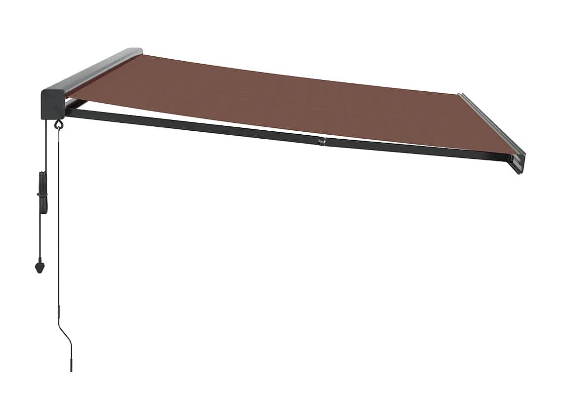Auvent rétractable automatique marron 400x300 cm