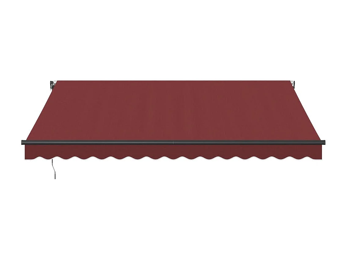 Toldo retrátil automático com LED bordô 400x350 cm
