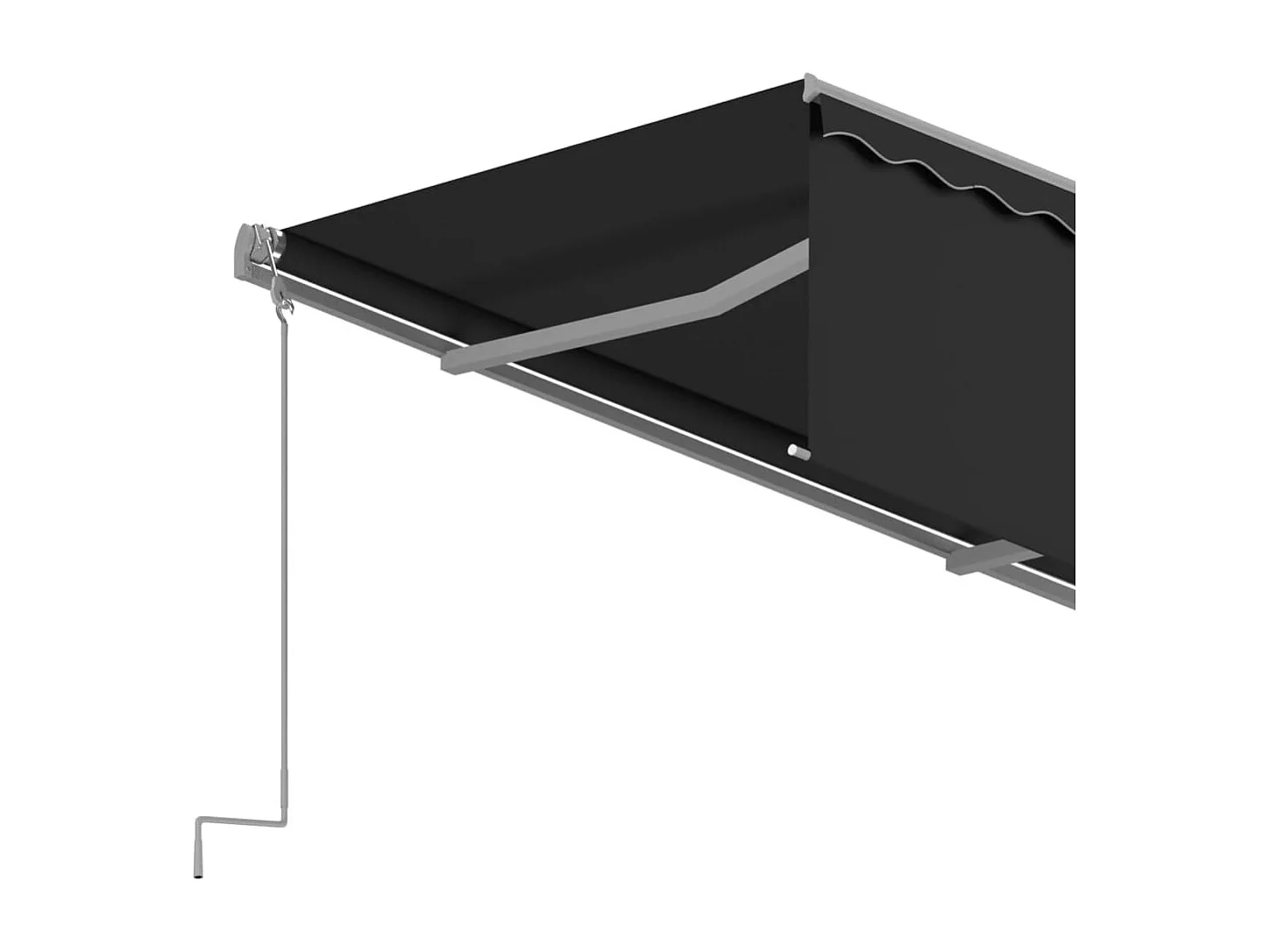 Tenda da sole automatica estensibile con telo 4x3 m Antracite