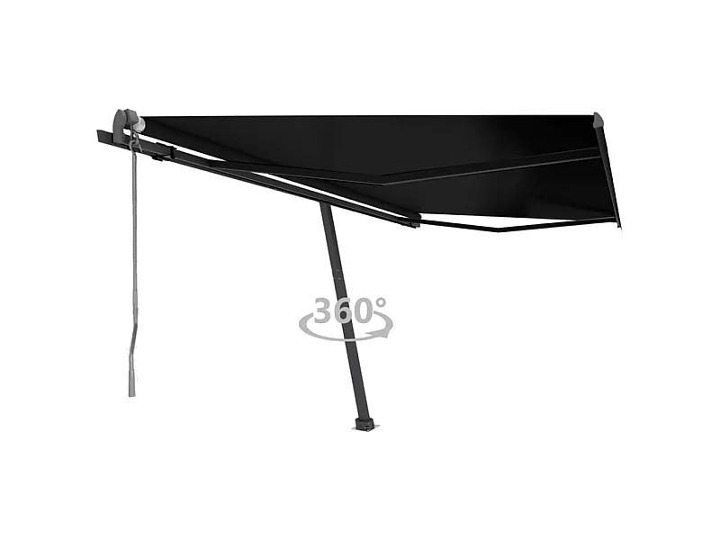 Tenda da sole automatica su supporto 400x300 cm Antracite