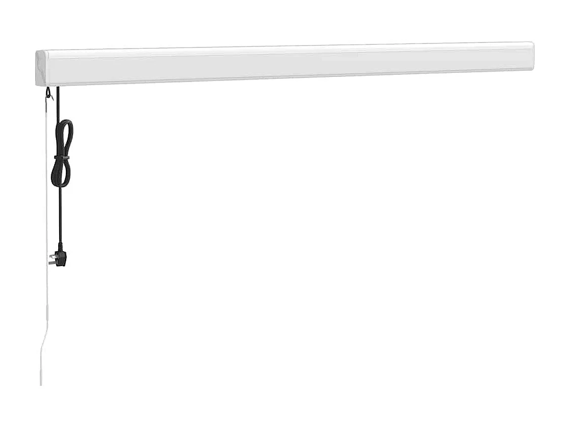 Auvent rétractable orange et marron 3,5x2,5m tissu et aluminium