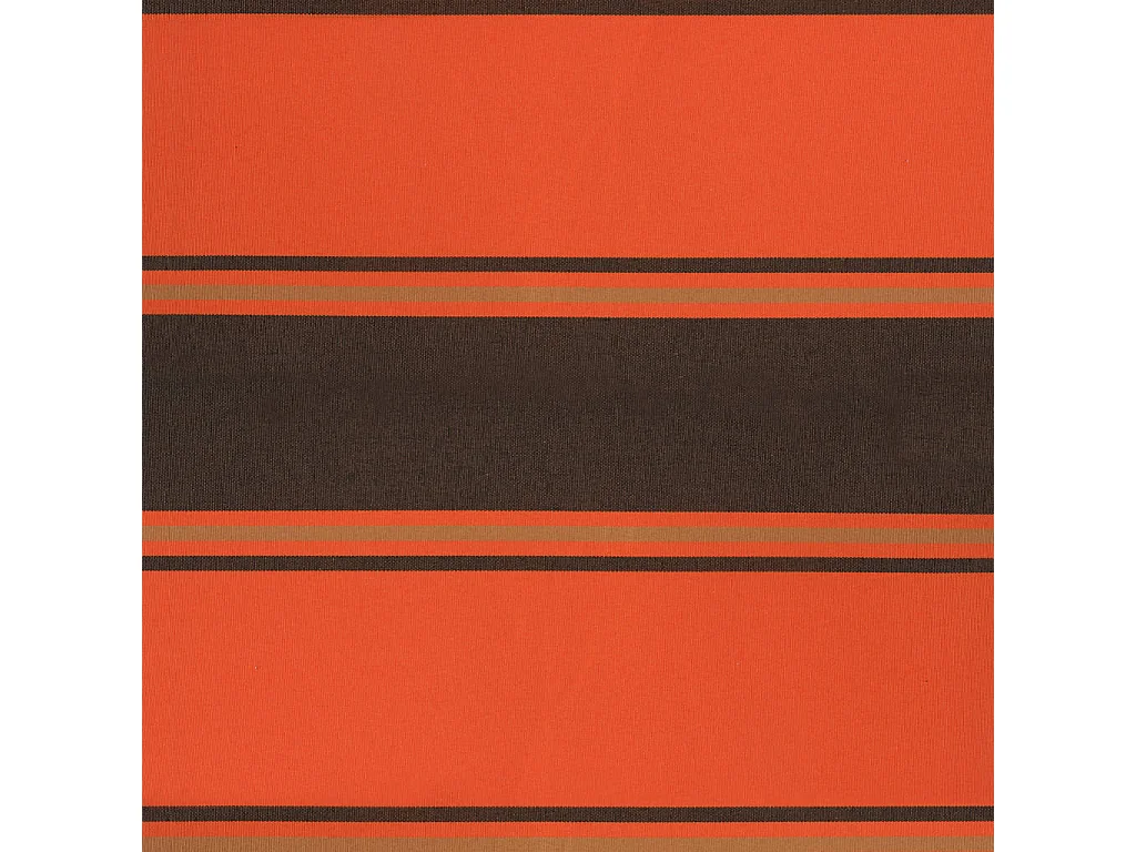 Auvent rétractable orange et marron 3,5x2,5m tissu et aluminium