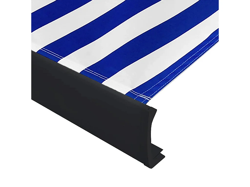 Estor cofre motorizado 350x250 cm Azul y blanco