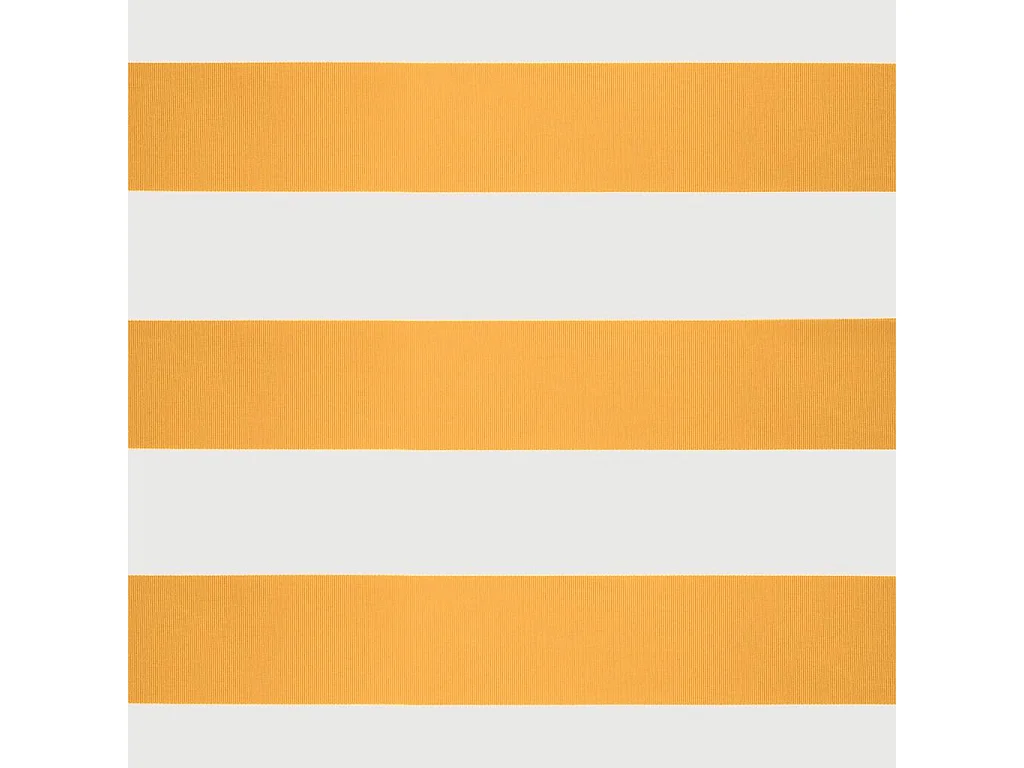 Toldo retrátil amarelo e branco 3,5x2,5 m tecido e alumínio