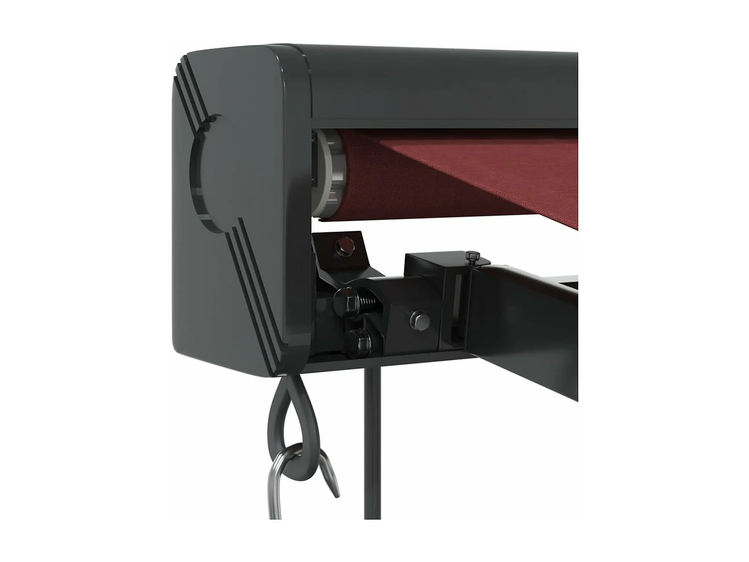 Auvent rétractable automatique bordeaux 400x300 cm