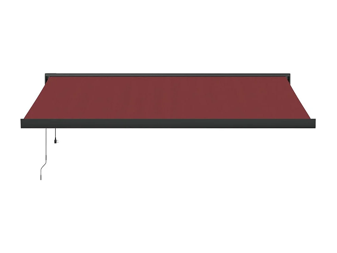 Auvent rétractable automatique bordeaux 400x300 cm