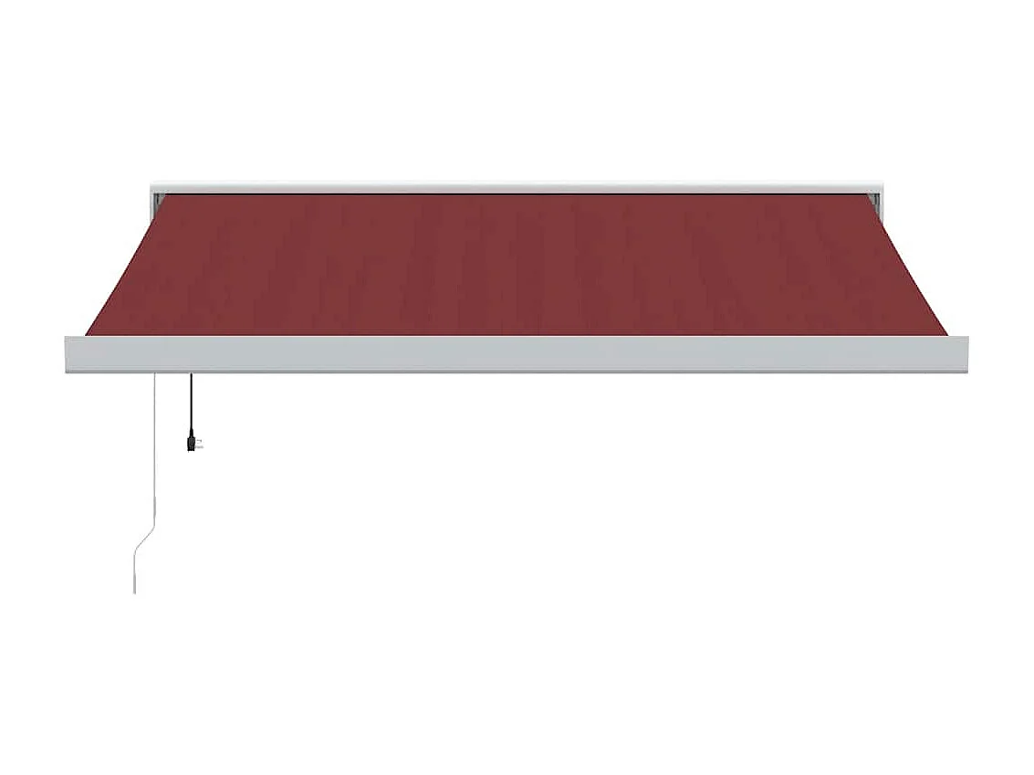 Tenda da sole retrattile automatica bordeaux 350x250 cm
