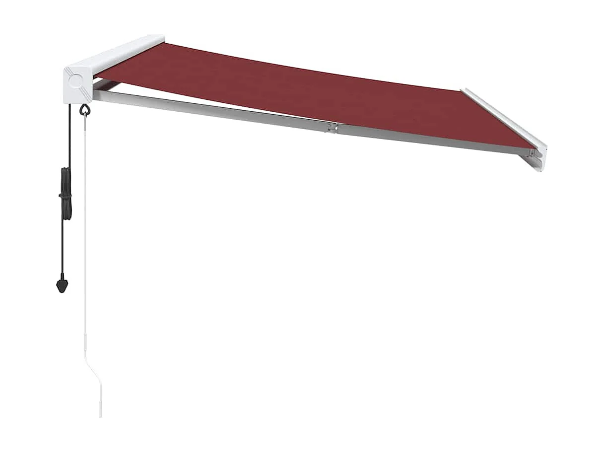 Tenda da sole retrattile automatica bordeaux 350x250 cm