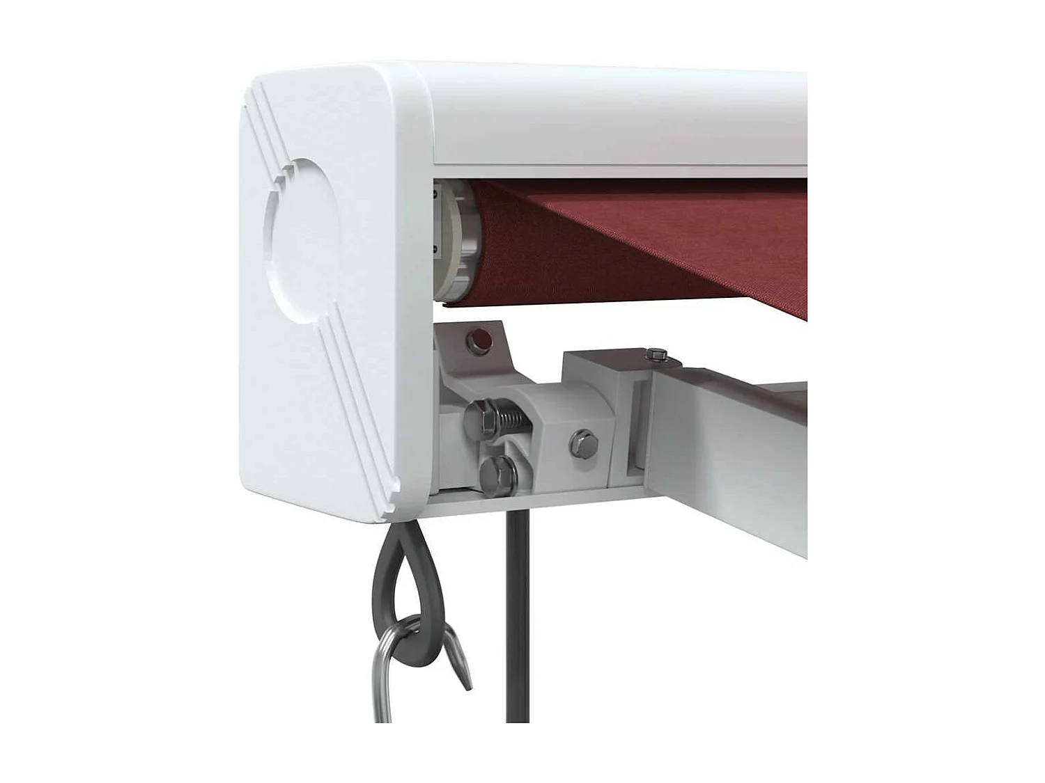 Tenda da sole retrattile automatica bordeaux 350x250 cm