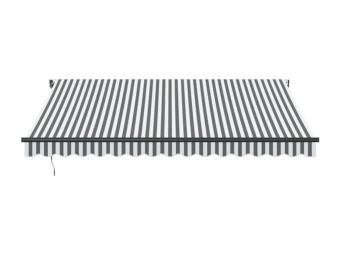 Tenda da sole retrattile automatica antracite e bianca 400x300 cm