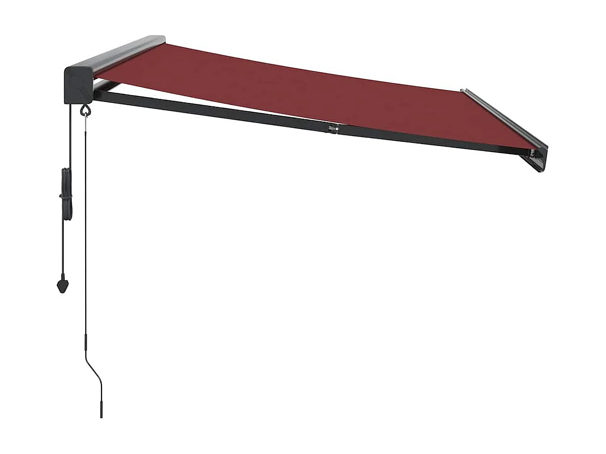 Auvent rétractable automatique bordeaux 300x250 cm