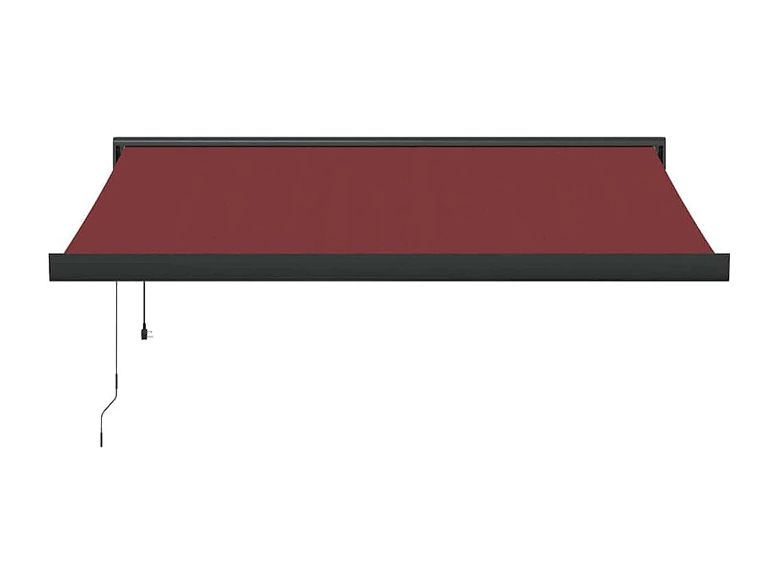 Toldo retrátil automático bordô 300x250 cm