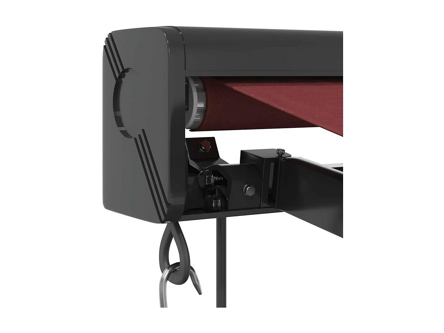 Toldo retrátil automático bordô 300x250 cm