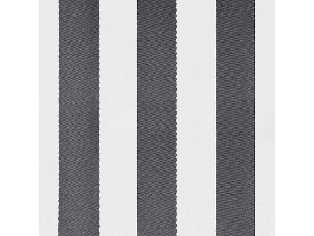 Ausziehbare Markise anthrazit/weiß 3x2,5 m Stoff und Aluminium