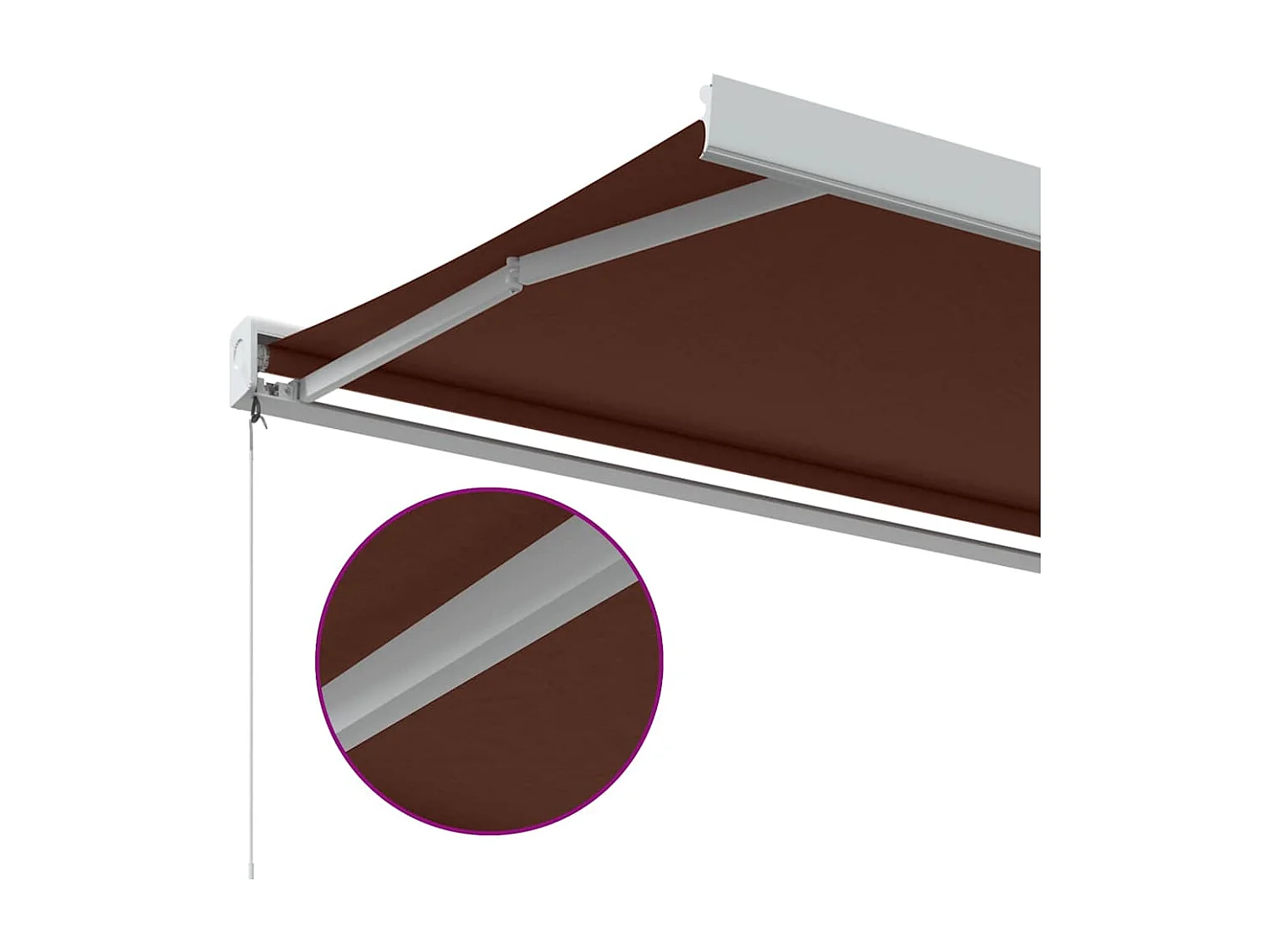 Toldo retrátil manual bordô 300x250 cm