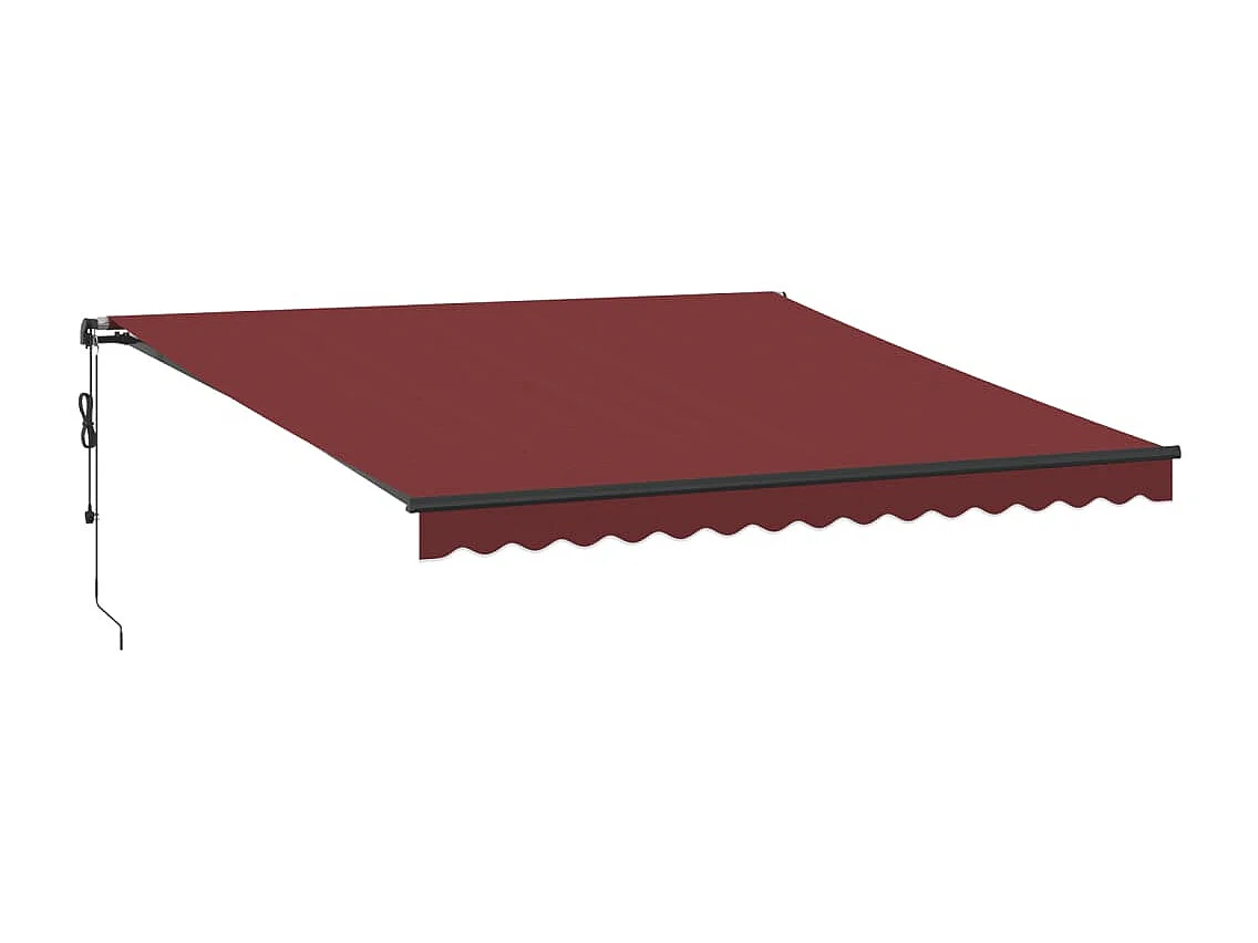 Toldo retrátil automático bordô 400x300 cm