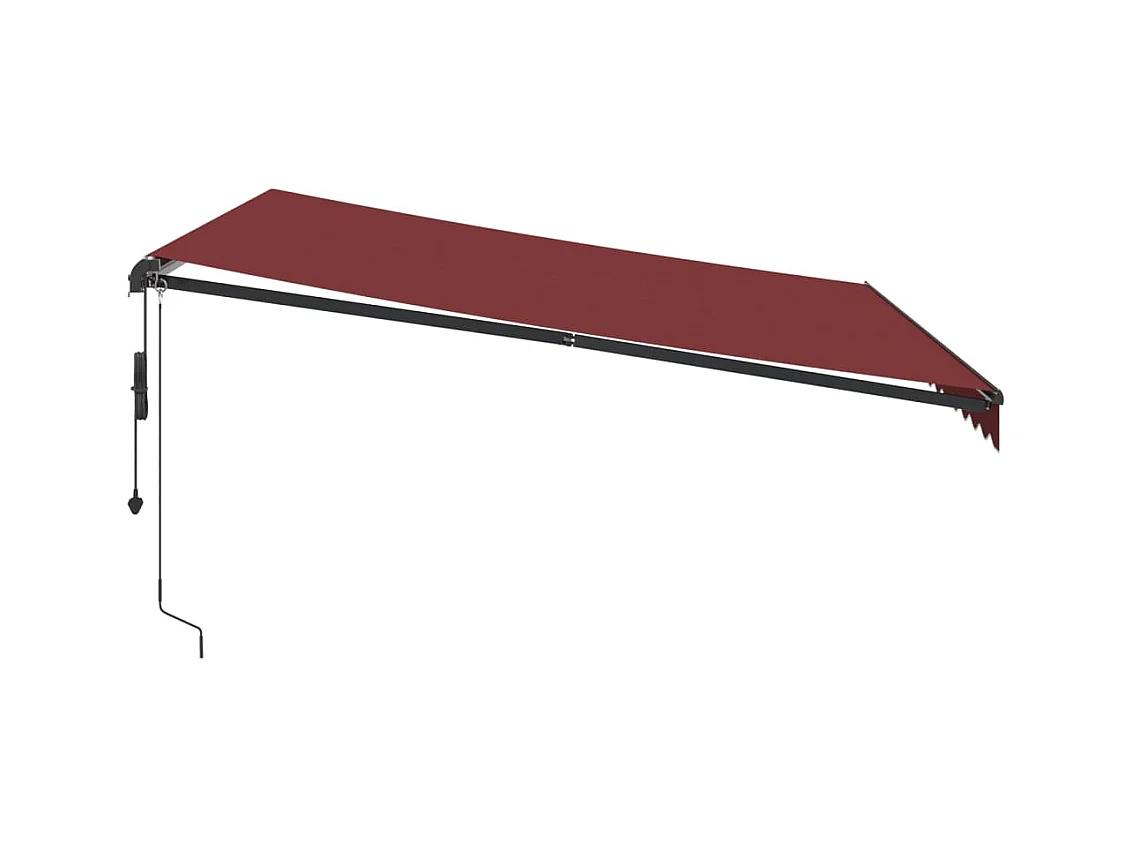 Toldo retrátil automático bordô 400x300 cm