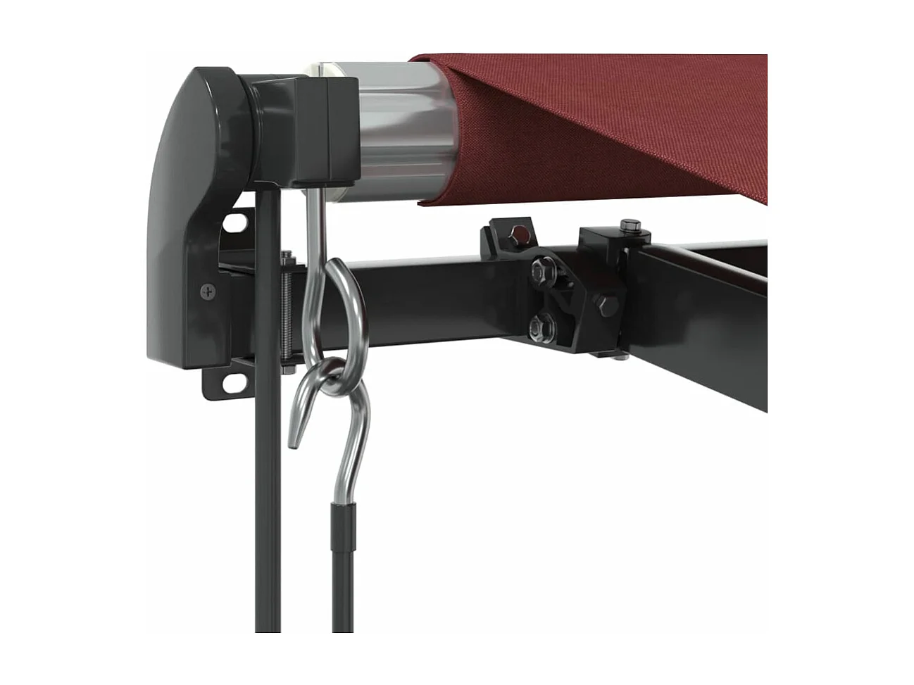 Toldo retrátil automático bordô 400x300 cm