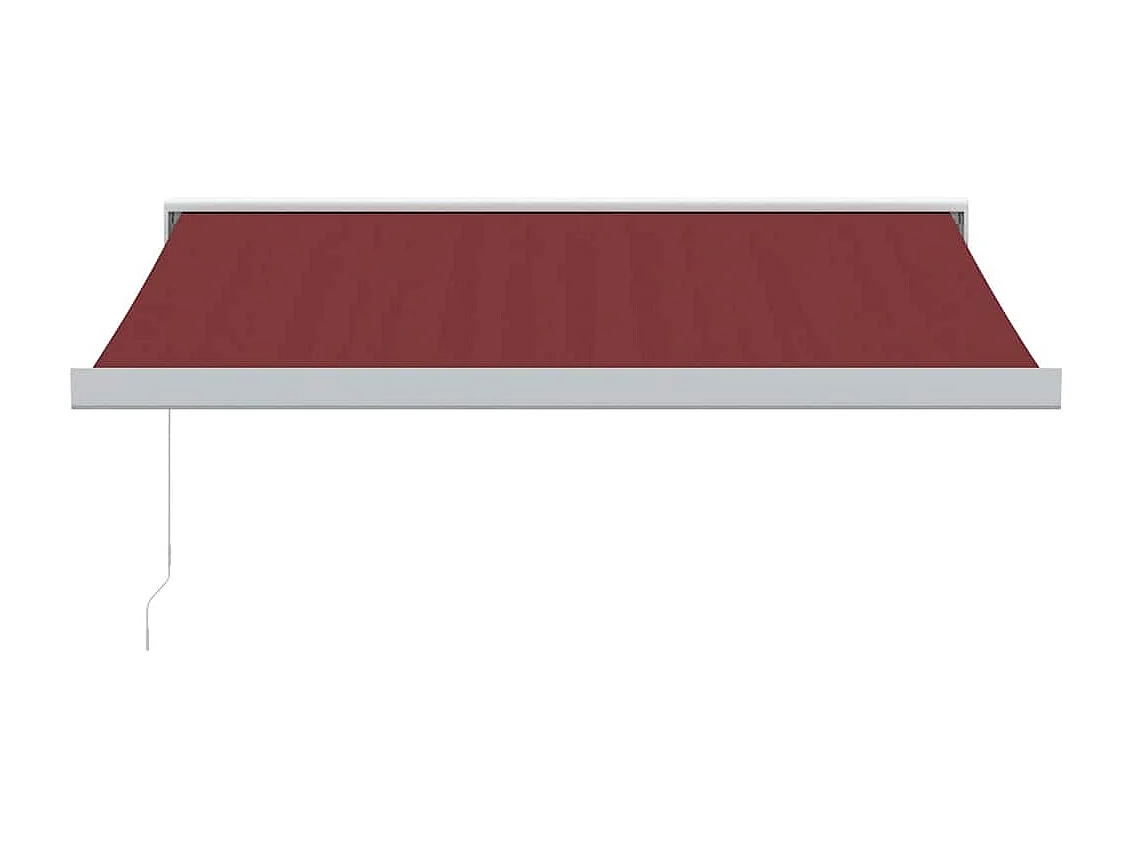 Auvent manuel rétractable bordeaux 350x250 cm