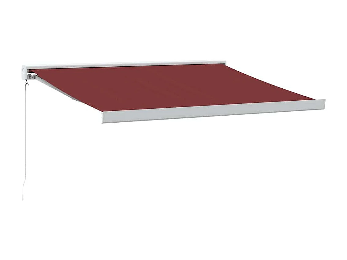 Tenda da sole retrattile manuale bordeaux 350x250 cm