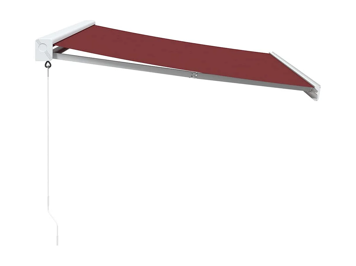 Tenda da sole retrattile manuale bordeaux 350x250 cm
