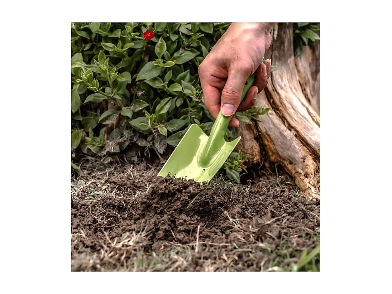 Transplantoir pour jardinage - Suan - En acier - Dimensions : 26 x 6 cm