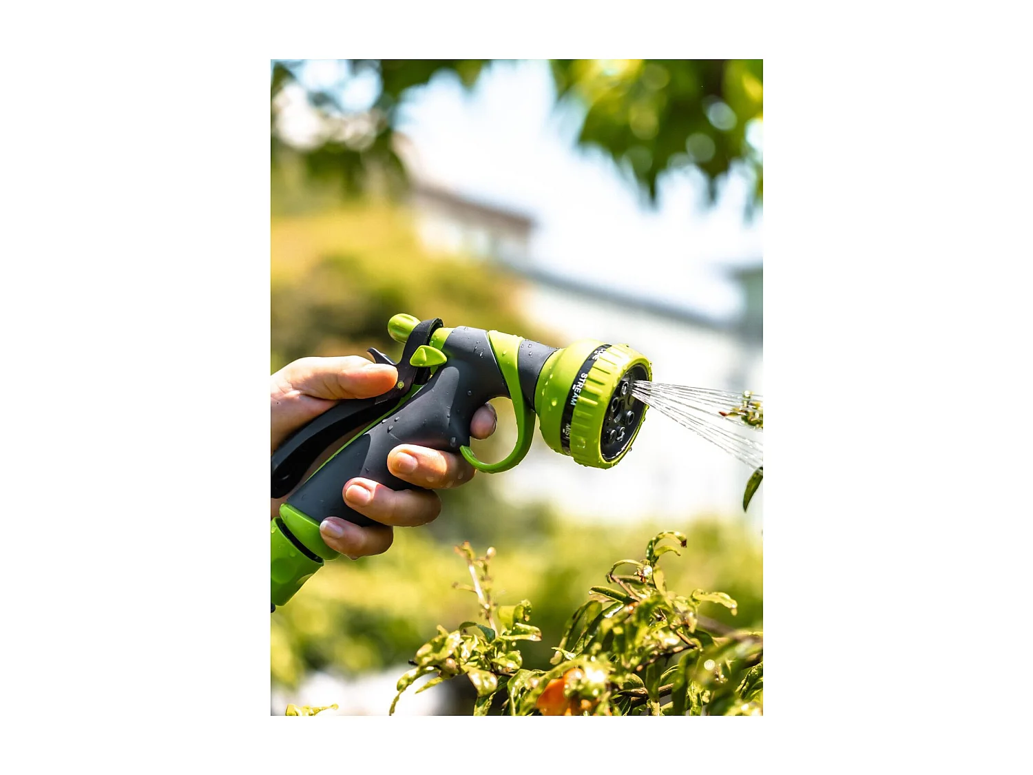 Spuit- en reinigingspistool - Suan - 8 stralen - Complete set met koppelstukken