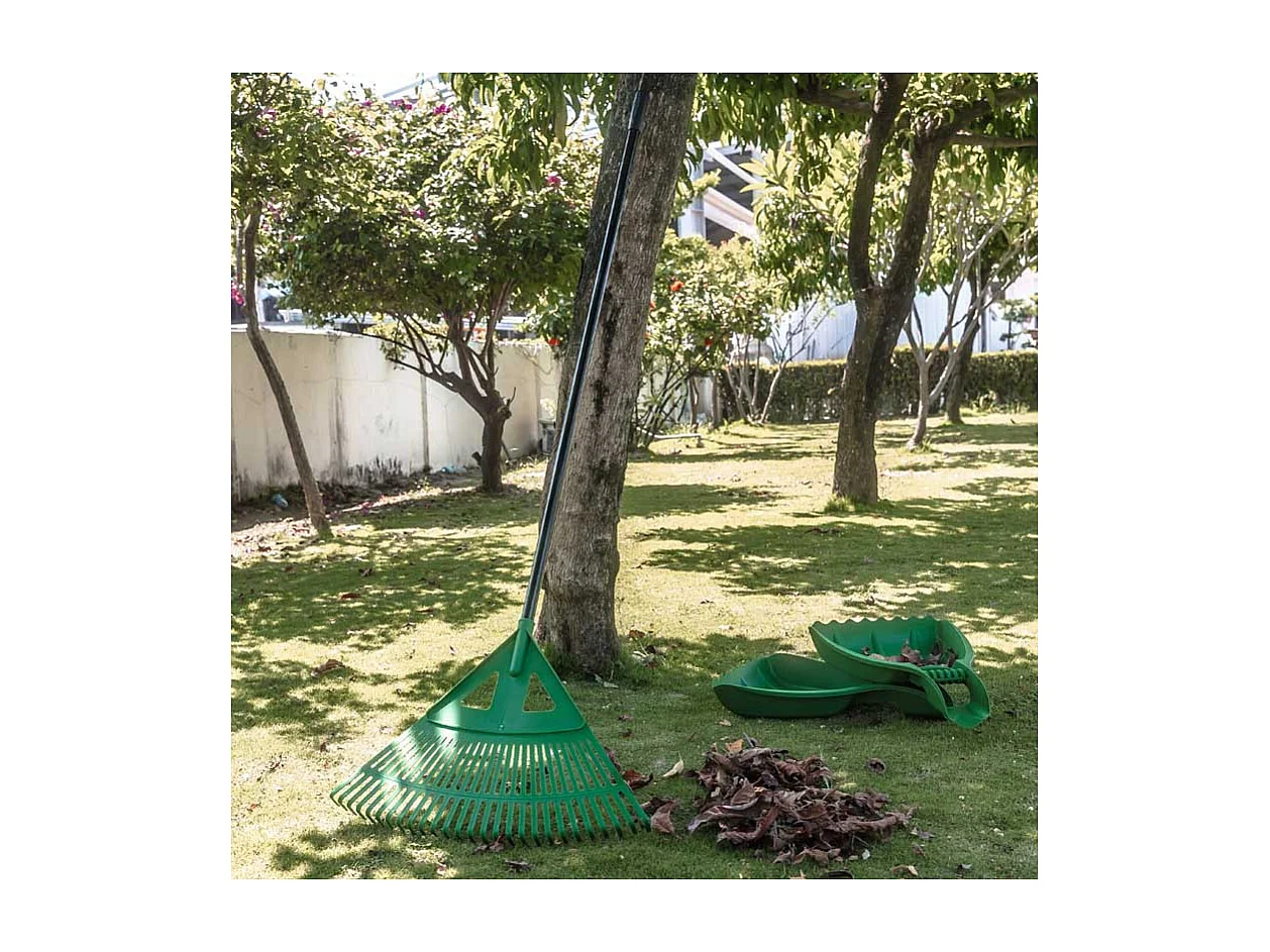 Balai à feuilles de jardin - Suan - Grande taille avec 27 dents