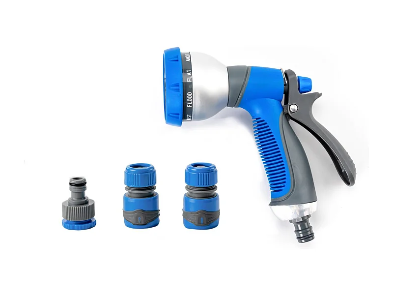 Sproei- en reinigingspistool - Suan - 9 jets - Complete set met soft touch sproeifittingen
