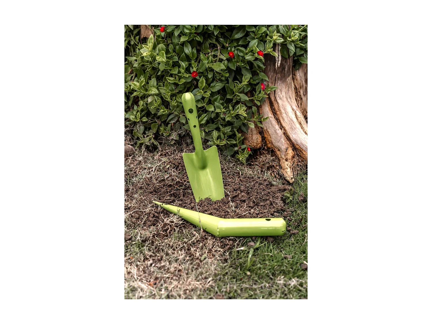 Lot de 2 outils de jardin - Suan - Transplantoir et pic - En acier