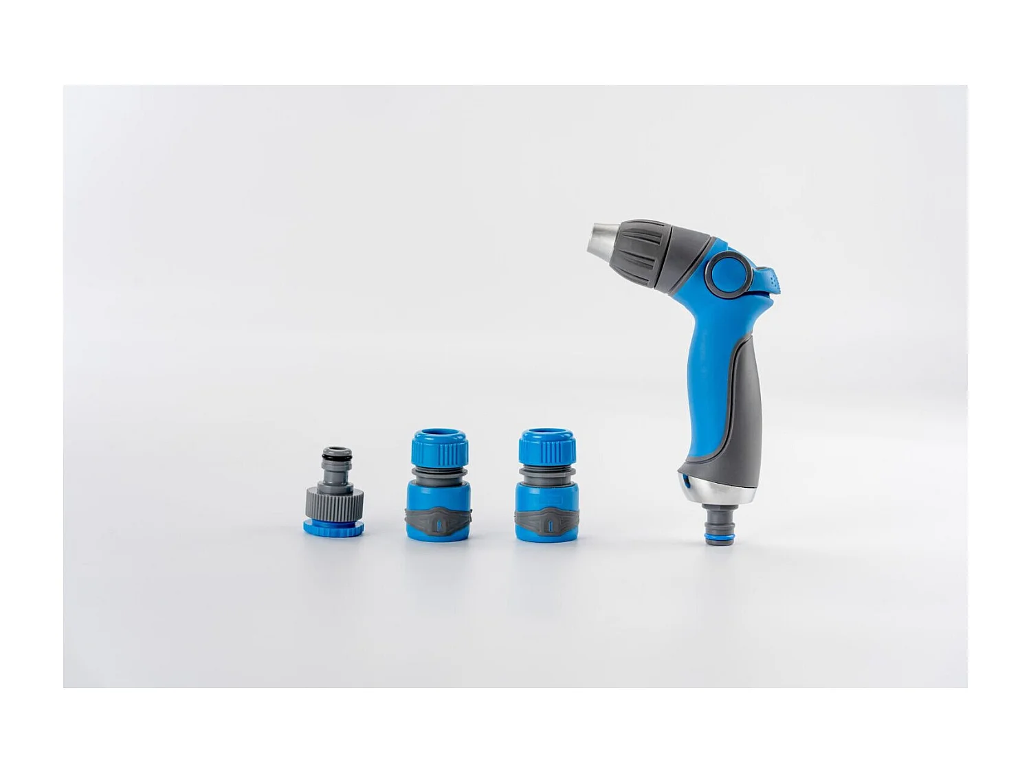 Pistolet d'arrosage et nettoyage - Suan - 3 jets ajustables - Kit complet avec raccords d'arrosage