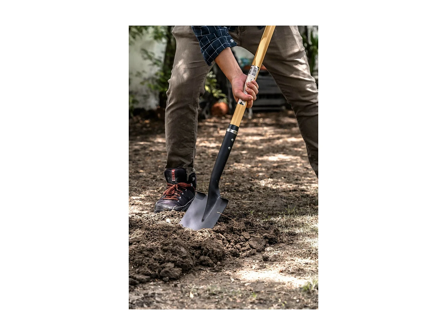 Gartenspaten - Suan - Fiberglasstiel - Komfortgriff