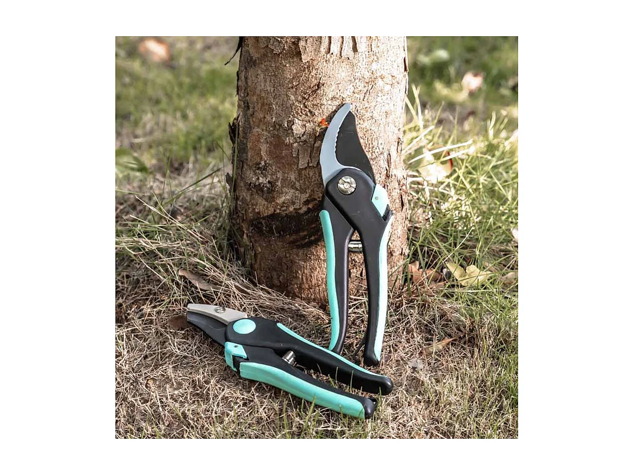 Sécateur avec lame franche - Suan - En acier - Dimensions : 20 x 6 cm