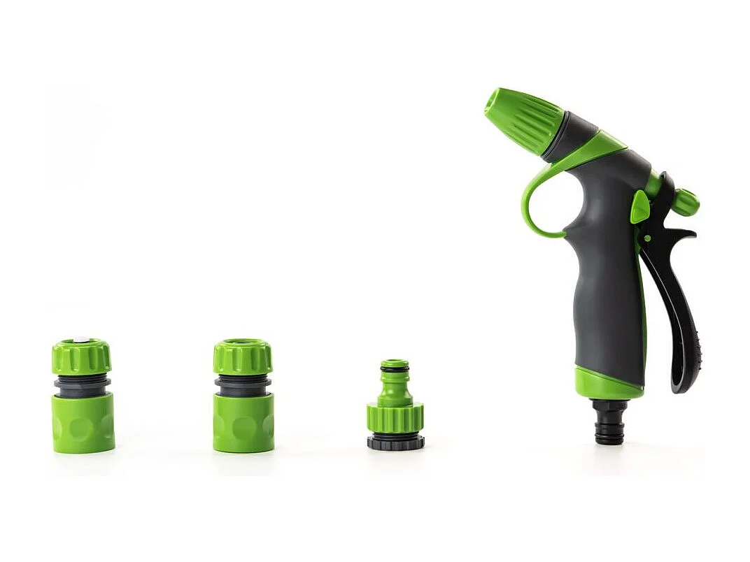 Pistola pulverizadora y limpiadora - Suan - Chorros ajustables - Kit completo con accesorios