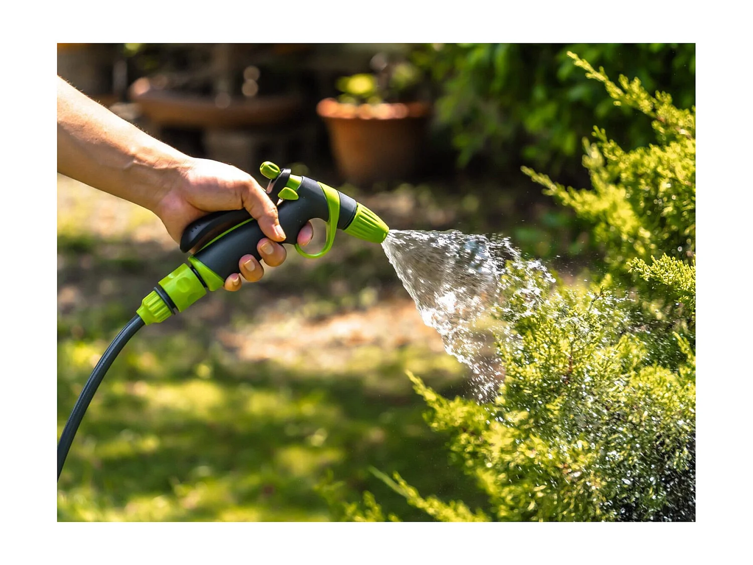 Pistolet d'arrosage et de nettoyage - Suan - Jets ajustables - Kit complet avec raccords